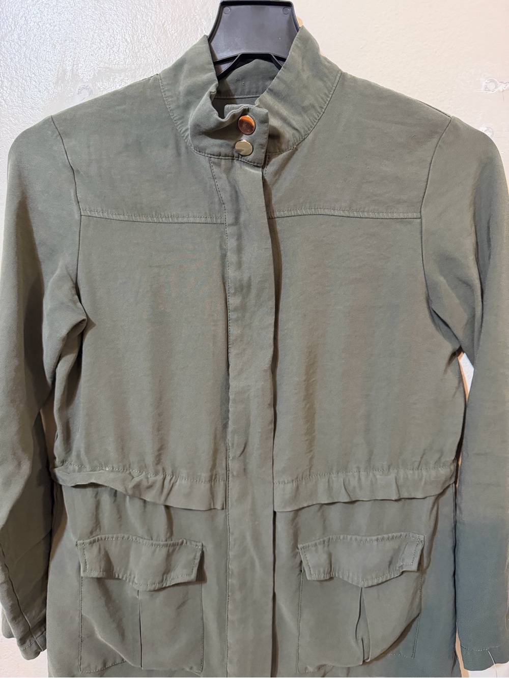 Casual Olive Utility Field Jacket - Women's